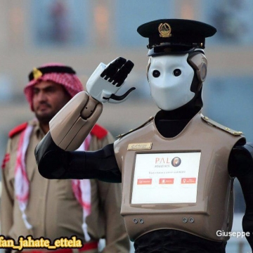 بالاخره برای اولین بار در جهان ربات پلیس وارد خیابانهای دبی شد