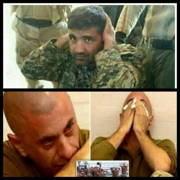 لحظه اسارت شهید مدافع حرم،فریدون احمدی ولحظه اسارت سربازان آمریکائی در خلیج فارس