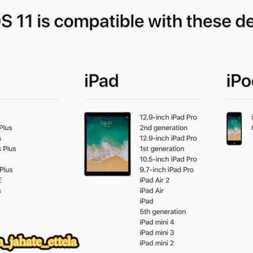 کدام دستگاه‌های اپل می‌توانند IOS 11 را دریافت کنند؟