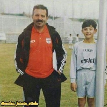 عکسی جالب از کودکی سردار آزمون در کمپ استعدادیابی فدراسیون فوتبال