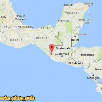 زمین‌لرزه‌ای به بزرگی ۷ ریشتر منطقه‌ای ساحلی در مرز مکزیک و گواتمالا را لرزاند
