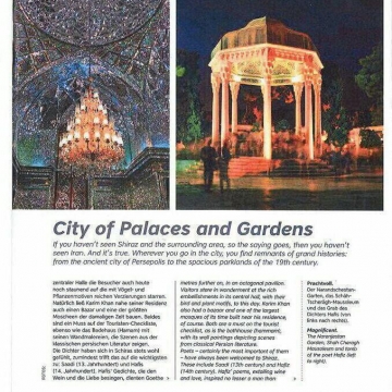 شیراز شهر قصرها و باغ ها