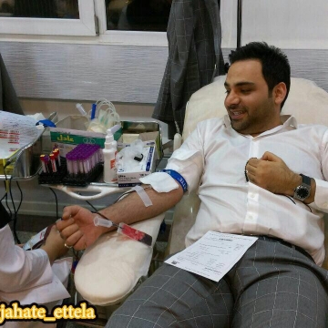 اهدای خون توسط احسان علیخانی