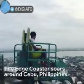 یکی از هیجان انگیز ترین ترن های هوایی  در فیلیپین