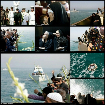 گلباران محل شهادت مسافران هواپيماي ايرباس  در خليج فارس