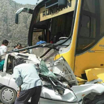 ۶ کشته در تصادف اتوبوس و پراید در جاده ریگان – ایرانشهر
