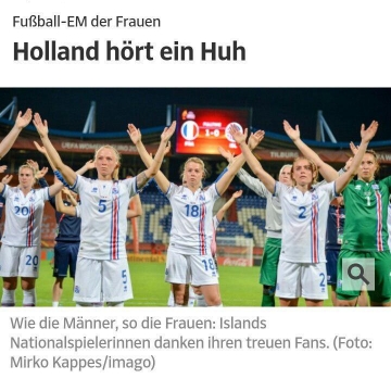 تیم فوتبال زنان ایسلند به همراه ۱۰هزار تماشاگر برای جام اروپا به هلند میره