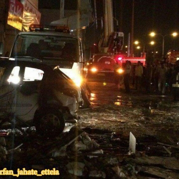 انفجار در جایگاه سی‌ان‌جی در  سه راه خرمشهر به سمت شهرستان حمیدیه