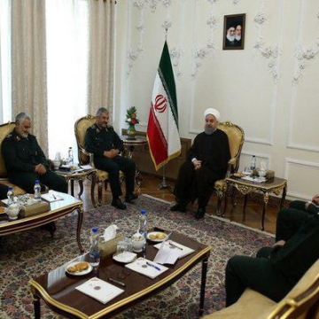 روحانی دردیدار فرماندهان عالیرتبه سپاه: