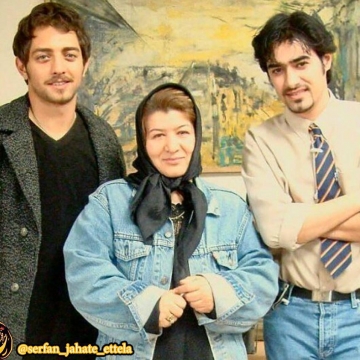 شهاب حسینی، بهرام رادان و پوران درخشنده در پشت صحنه شمعی در باد