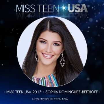 سوفیا، ۱۷ ساله از کانزاس‌ستی (میزوری) دیشب به عنوان «میس تین ۲۰۱۷ آمریکا (دختر شایسته آمریکا رده ۱۴تا۱۹سال) انتخاب شد