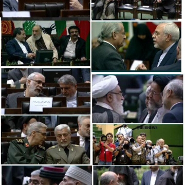 مقاماتی که تا به الان برای شرکت در مراسم تحلیف، در مجلس حضور یافته‌اند: