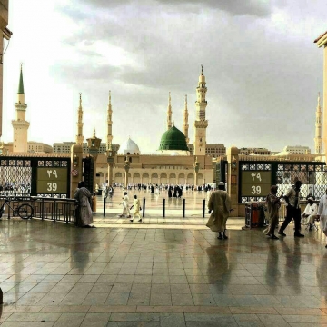 نمایی از مسجد النبی، امروز، چهاردهم مردادماه