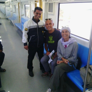 اولین مسافران مترو فرودگاه امام(ره)