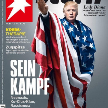 جلد نشریه«اشترن»آلمان درباره مواضع نژادپرستانه ترامپ