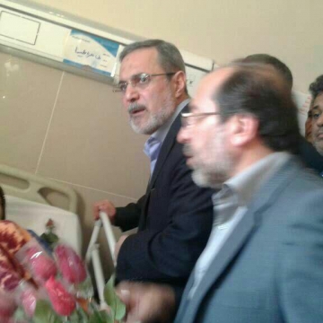حضور وزیر آموزش و پرورش در بیمارستان داراب