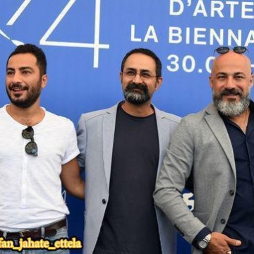 امیر آقایی، نوید محمدزاده و وحید جلیلوند در جشنواره فیلم ونیز