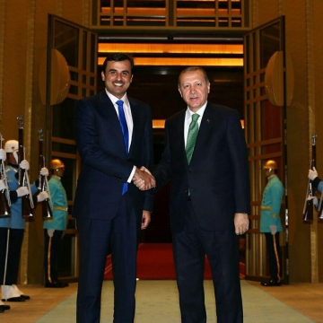 دیدار امیر قطر  با اردوغان
