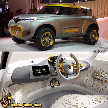 تصويري زيبا از خودروی تمام الکتریکی Renault Kwid