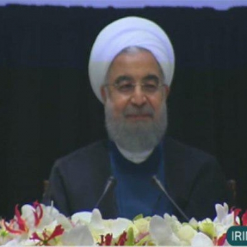 آغاز نشست خبری حسن روحانی رئيس جمهوری کشورمان