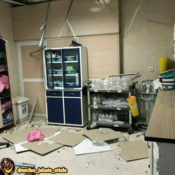 سقف بخش جراحی زنان یکی از بیمارستان‌های اهواز فرو ریخت