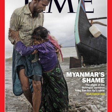 طرح روی جلد مجله تایم/ شرمساری میانمار