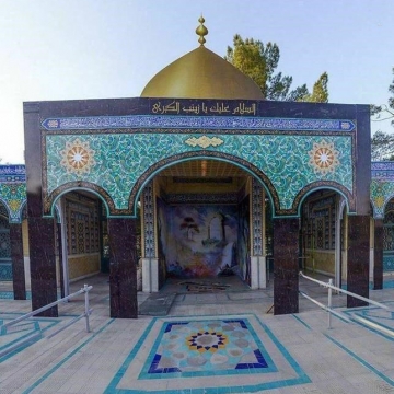محل دفن پیکر پاک شهید حججی در نجف آبادِ اصفهان