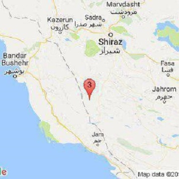 زلزله ای به بزرگی ۳.۲ریشتر دهرم در استان فارس را لرزاند