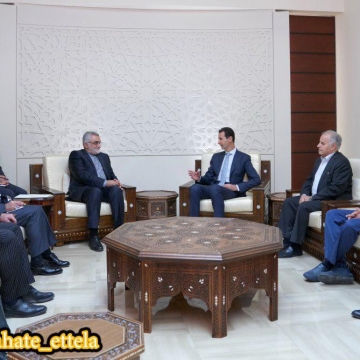 دیدار هیات پارلمانی ایران به ریاست علاءالدین بروجردی با رئیس جمهور سوریه