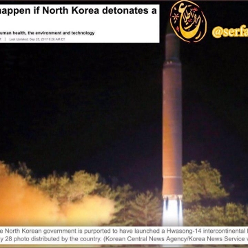 کره شمالی گفته بمب هیدروژنی را در جو منفجر می‌کند بقیه سرویسای ماهواره‌ای را از کار میندازد