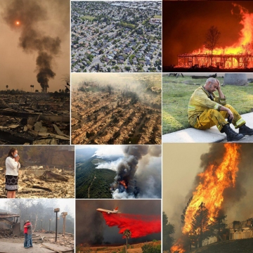 آتش در کالیفرنیا همچنان قربانی می‌گیرد