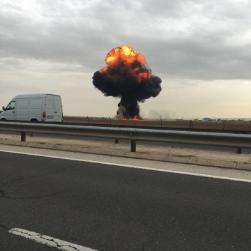 یک جنگنده F۱۸متعلق به ارتش اسپانیا در نزدیکی پایتخت این کشور سقوطکرد