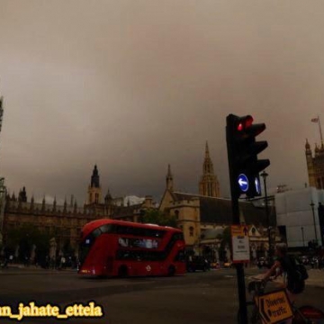 تغییر رنگ آسمان لندن