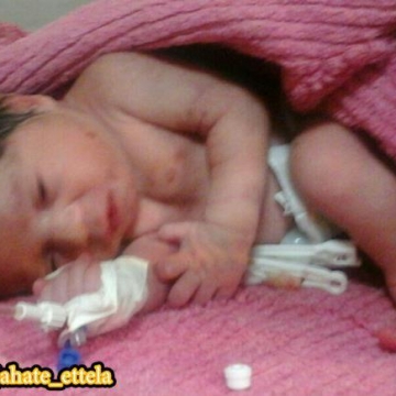 نوزاد یک روزه ای در یکی از محله های شهر قروه سنندج رها شد