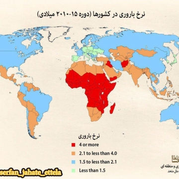 ایران یکی ازده کشورجهان با نرخ باروری پایین