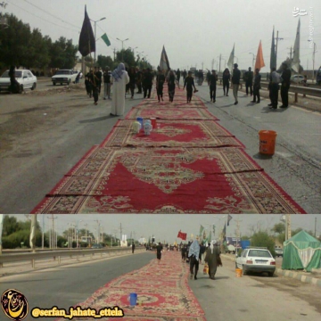 فرش قرمز خوزستانی‌ها برای زائران اربعین