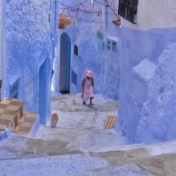 شهر تمام‌آبی شفشاون در مراکش