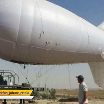 بالون مستقر برای ارایه سرویس ارتباطی و اینترنتی زایران اربعین در مرز مهران، به منطقه زلزله‌زده اعزام شد