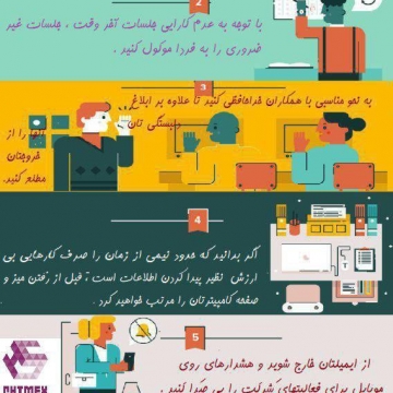 چک لیست فعالیتها در نیم ساعت پایانی روز کاری