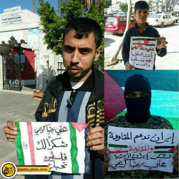 حمایت مردم فلسطین ازاقدام کشتی گیر ایرانی در امتناع از دیداربا نماینده رژیم غاصب صهیونیستی