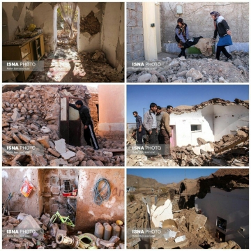 تصاویری از زلزله شمال استان کرمان