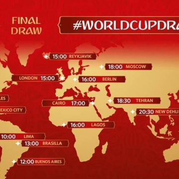 هم اکنون شروع مراسم قرعه کشی جام جهانی در نقاط مختلف دنیا