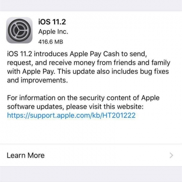 ⁣اپل iOS 11.2 را به طور رسمی منتشر کرد