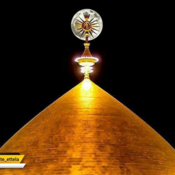 تصویر ویژه از پدیده «ابَر ماه» در نجف اشرف