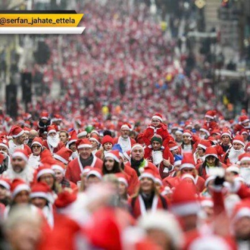 رژه هشت هزار بابانوئل‌ در اسکاتلند