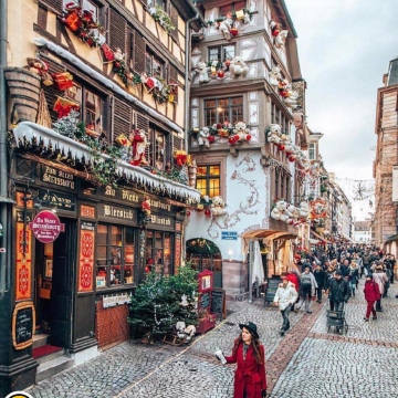 بازار خرید کریسمس در استراسبورگ فرانسه