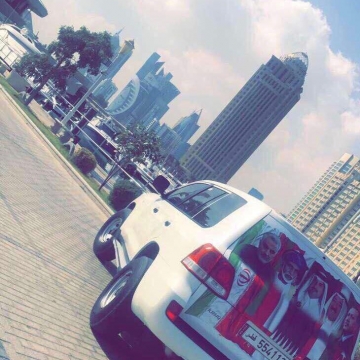 یک خودرو در دوحه، پایتخت قطر