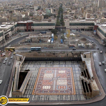 بزرگترین فرش سرامیکی جهان در تبریز