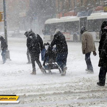 جان باختن دستکم ۶ نفر در آمریکا بر اثر کولاک و سرمای شدید