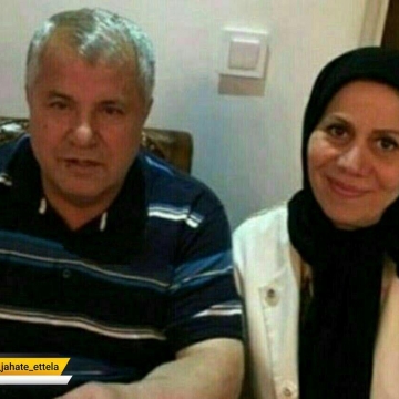 علی پروین بعد از رفع کسالت در کنار همسرش